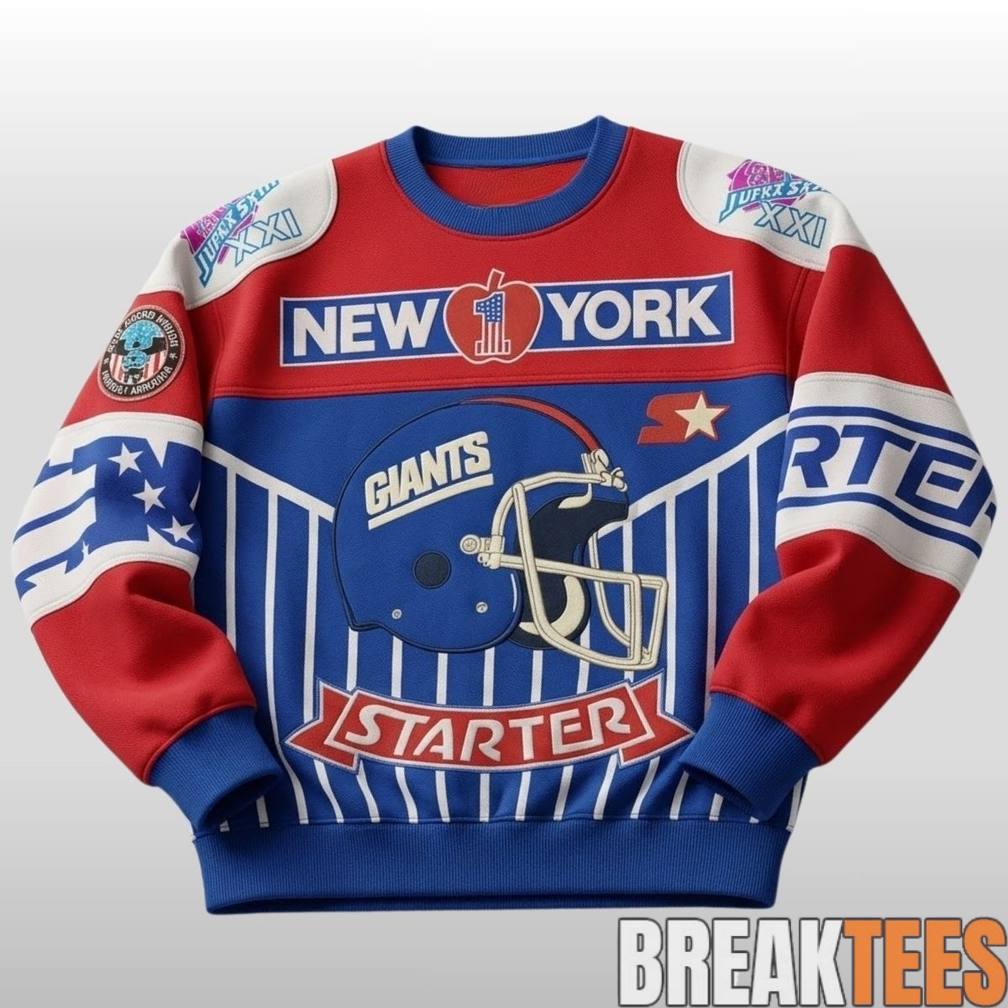 Starter New York Giants 1980 Vintage - Adult & Kids T-Shirts, Sweatshirts & Hoodies apparel design preview 1