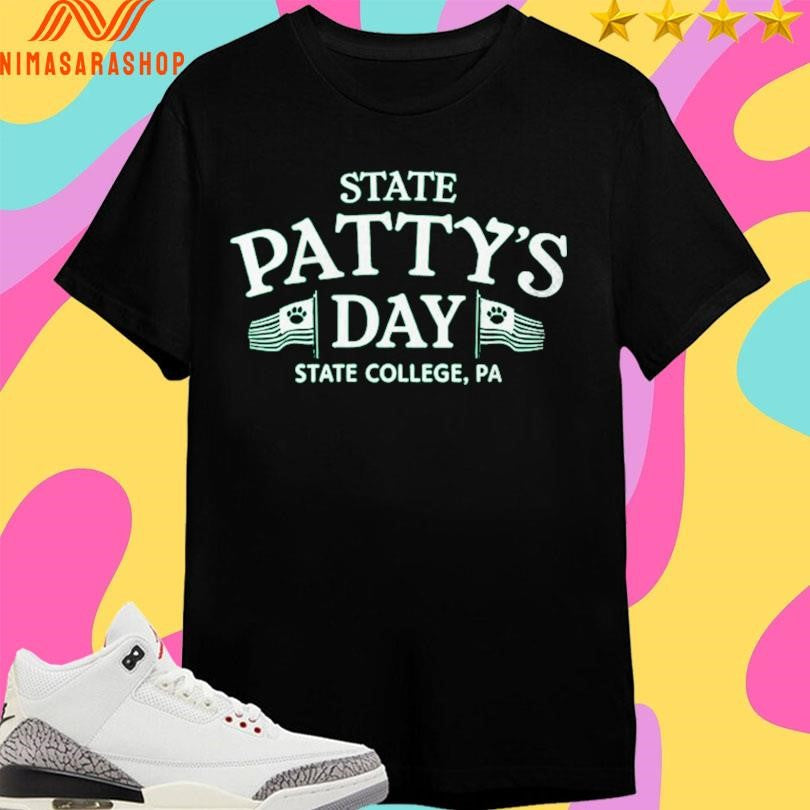 State Patty’s Day College Pa - Adult & Kids T-Shirts, Sweatshirts & Hoodies apparel design preview 1