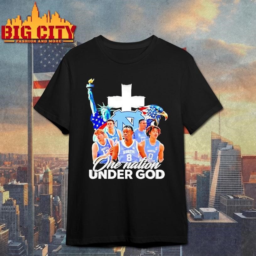 Statue Of Liberty Eagle And North Carolina Tar Heels - Adult & Kids T-Shirts, Sweatshirts & Hoodies apparel design preview 1
