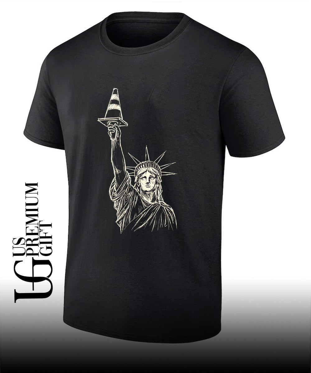 Statue Of Liberty Traffic Cone Urban Statement New - Adult & Kids T-Shirts, Sweatshirts & Hoodies apparel design preview 1