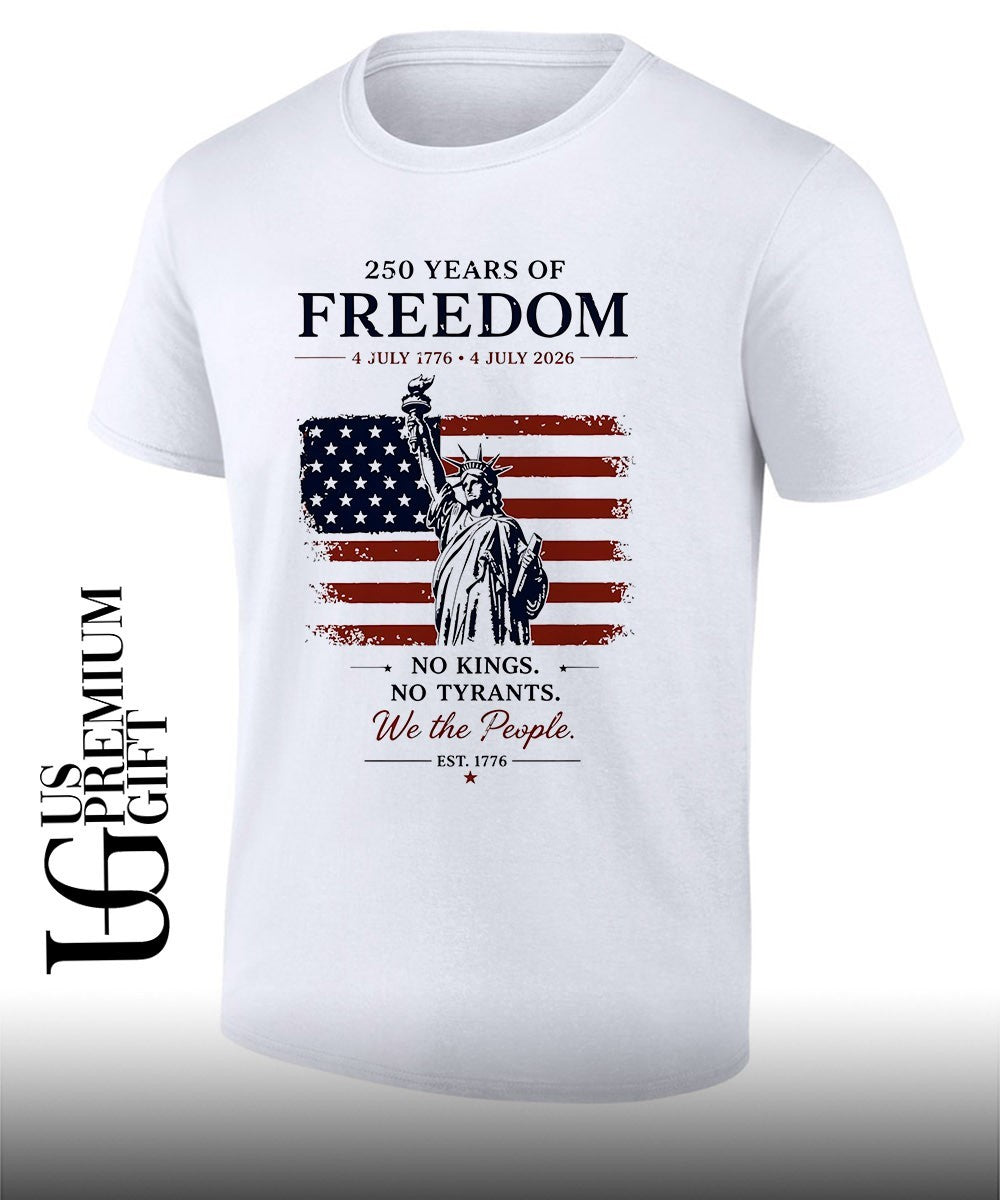 Statue of Liberty American flag 250 Years Freedom No - Adult & Kids T-Shirts, Sweatshirts & Hoodies apparel design preview 1