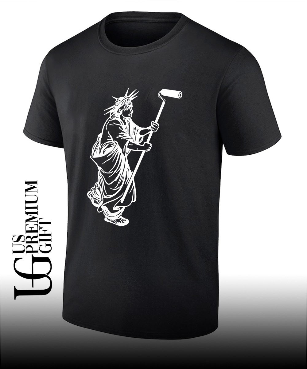 Statue of Liberty painting meme - Adult & Kids T-Shirts, Sweatshirts & Hoodies apparel design preview 1