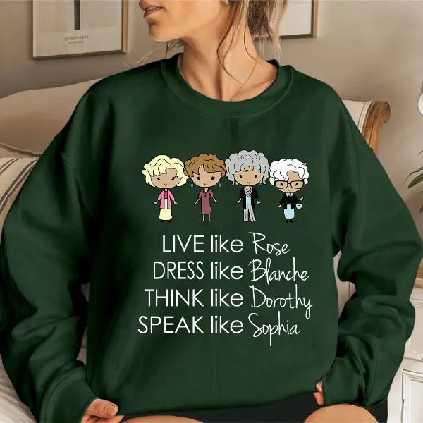 Stay Golden Live Like Rose Love Blanche Squad - Adult & Kids T-Shirts, Sweatshirts & Hoodies apparel design preview 1