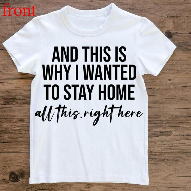 Stay Home Sarcastic Introvert This Is Why I Wanted - Adult & Kids T-Shirts, Sweatshirts & Hoodies apparel design preview 1