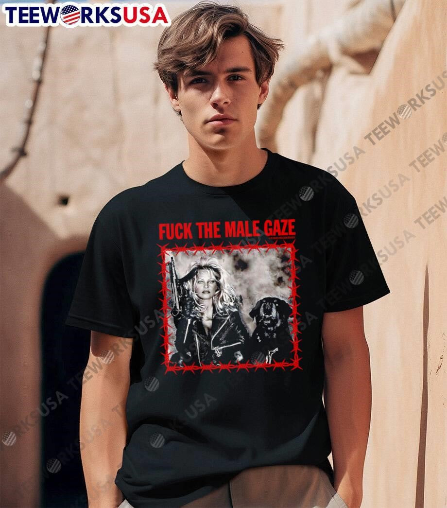 Stay Kind Company Pamela Anderson Holding Gun Fuck - Adult & Kids T-Shirts, Sweatshirts & Hoodies apparel design preview 1