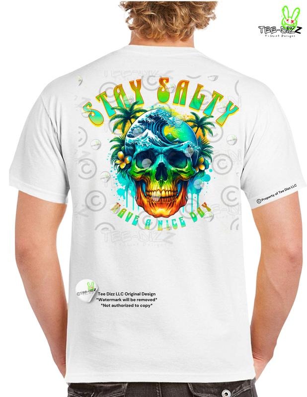 Stay Salty Have Nice Day Menswear - Adult & Kids T-Shirts, Sweatshirts & Hoodies apparel design preview 1