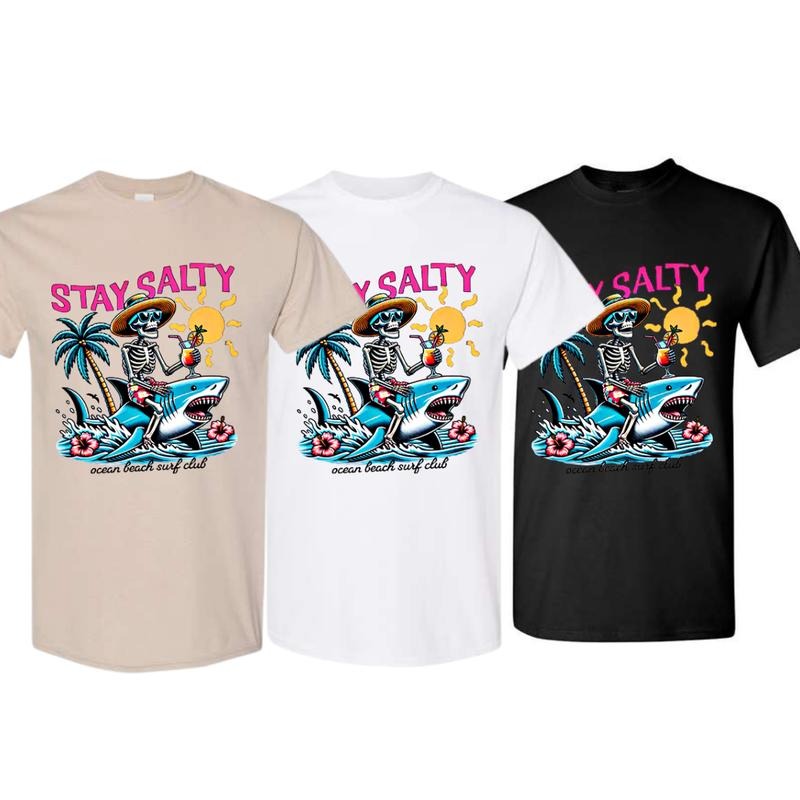 Stay Salty Beach Summer - Adult & Kids T-Shirts, Sweatshirts & Hoodies apparel design preview 1
