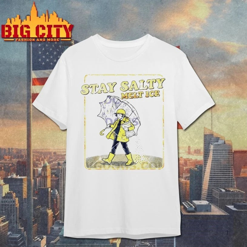Stay Salty Melt Ice Vintage Rain Girl - Adult & Kids T-Shirts, Sweatshirts & Hoodies apparel design preview 1