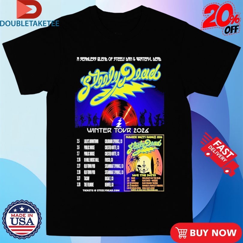 Steely Dead Winter Tour 2026 Dates - Adult & Kids T-Shirts, Sweatshirts & Hoodies apparel design preview 1