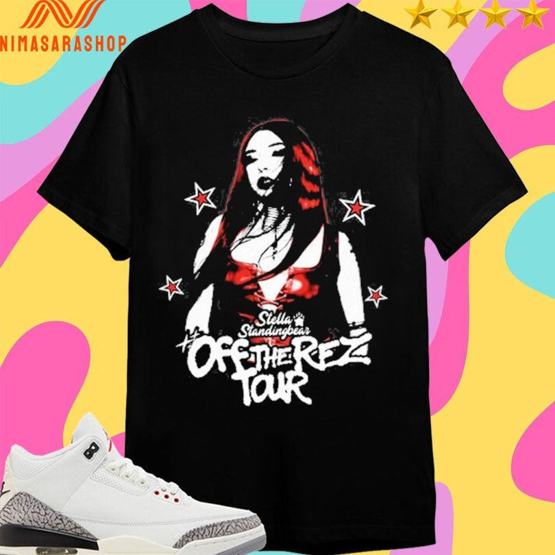 Stella Standing Bear Off The Rez Tour - Adult & Kids T-Shirts, Sweatshirts & Hoodies apparel design preview 1