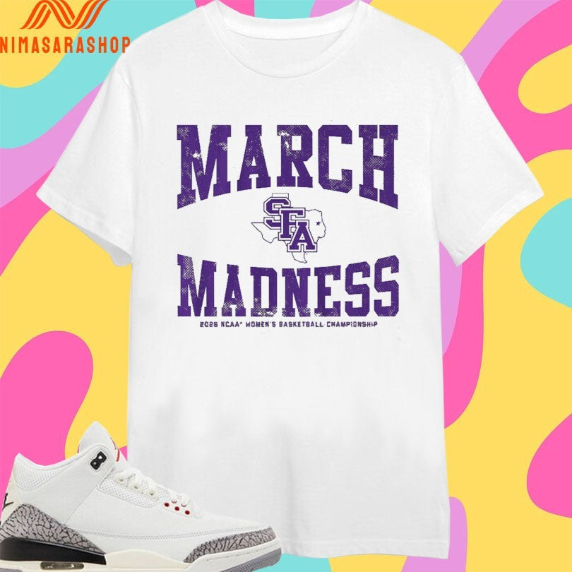 Stephen F Austin Ladyjacks WBB 2026 March Madness - Adult & Kids T-Shirts, Sweatshirts & Hoodies apparel design preview 1