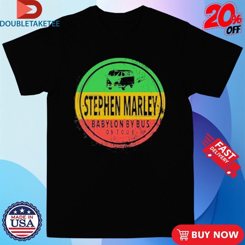 Stephen Marley Babylon By Bus On Tour - Adult & Kids T-Shirts, Sweatshirts & Hoodies apparel design preview 1