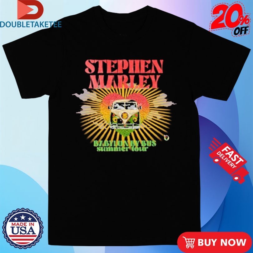 Stephen Marley Babylon By Bus Summer Tour 2023 - Adult & Kids T-Shirts, Sweatshirts & Hoodies apparel design preview 1