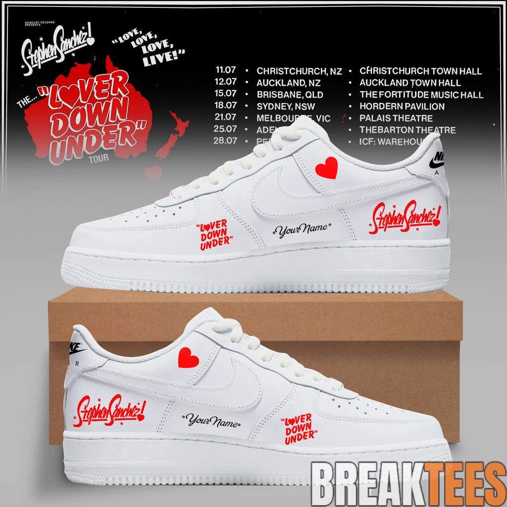 Stephen Sanchez The Lover Down Under Tour Custom Air - Adult & Kids T-Shirts, Sweatshirts & Hoodies apparel design preview 1