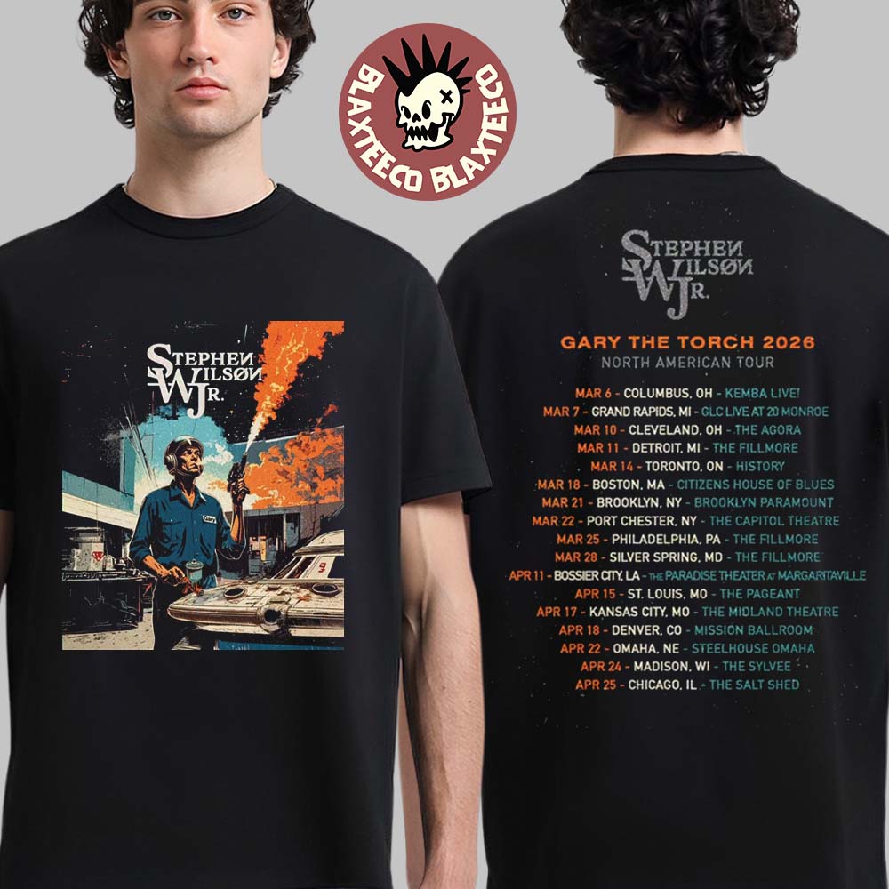 Stephen Wilson Jr Gary The Torch 2026 Tour Schedule - Adult & Kids T-Shirts, Sweatshirts & Hoodies apparel design preview 1