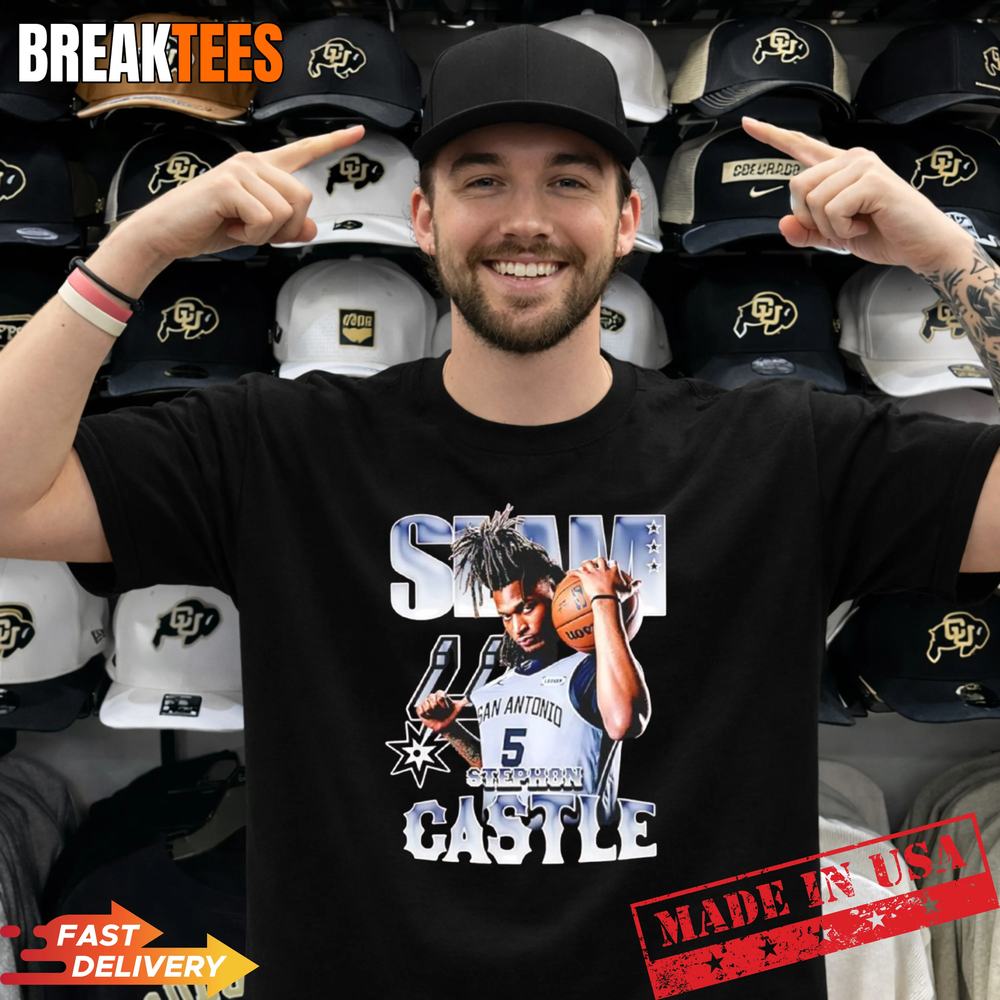 Stephon Castle San Antonio Spurs NBA SLAM remix - Adult & Kids T-Shirts, Sweatshirts & Hoodies apparel design preview 1