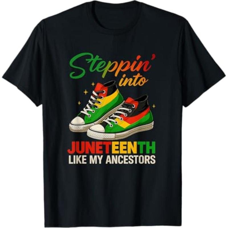 Stepping Juneteenth Like My Ancestors Sneakers - Adult & Kids T-Shirts, Sweatshirts & Hoodies apparel design preview 1