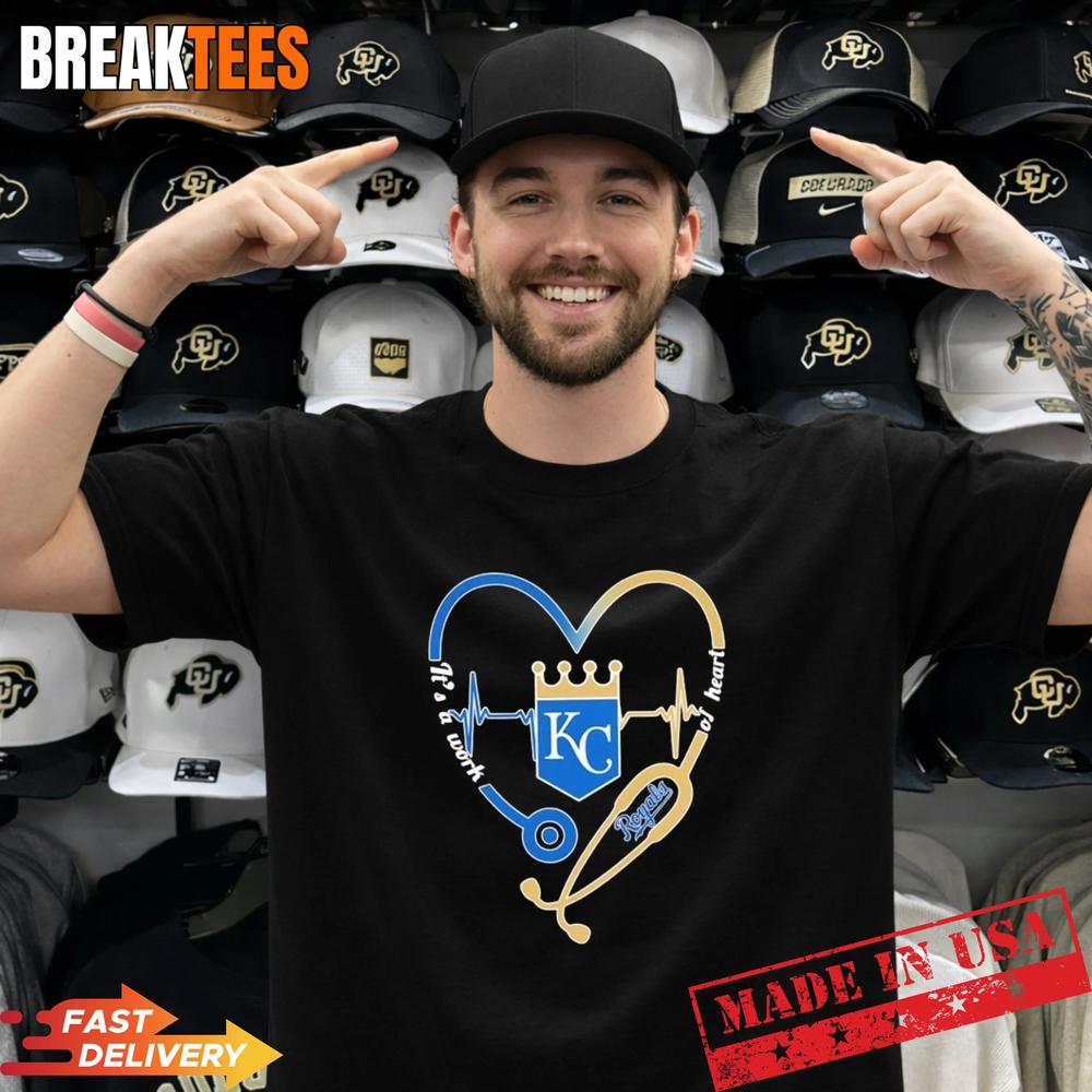 Stethoscope Heart Heartbeat It's A Work Of Kansas - Adult & Kids T-Shirts, Sweatshirts & Hoodies apparel design preview 1