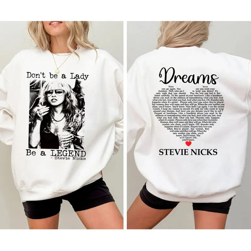 Stevie Nicks Dreams 2 Sides Fan - Adult & Kids T-Shirts, Sweatshirts & Hoodies apparel design preview 1