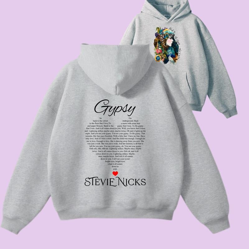 Stevie Nicks Back Gypsy That Way Fans Cotton Fit Tops - Adult & Kids T-Shirts, Sweatshirts & Hoodies apparel design preview 1