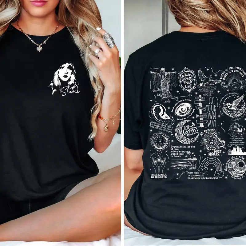 Stevie Nicks Songs 2 Sides - Adult & Kids T-Shirts, Sweatshirts & Hoodies apparel design preview 1