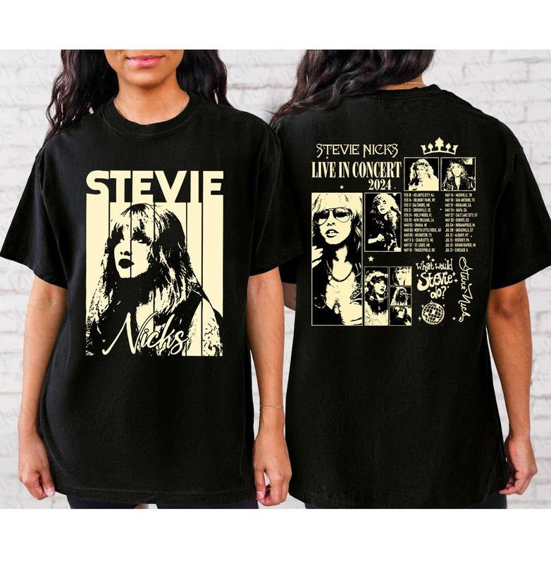 Stevie Nicks Tour 2024 Live Concert Music Fan - Adult & Kids T-Shirts, Sweatshirts & Hoodies apparel design preview 1