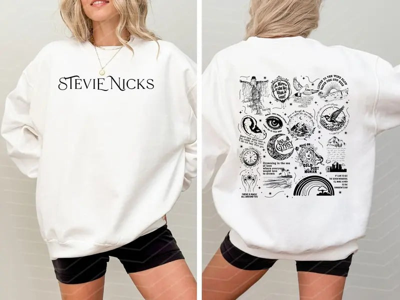 Stevie Nicks Tracklist 2 Sides - Adult & Kids T-Shirts, Sweatshirts & Hoodies apparel design preview 1