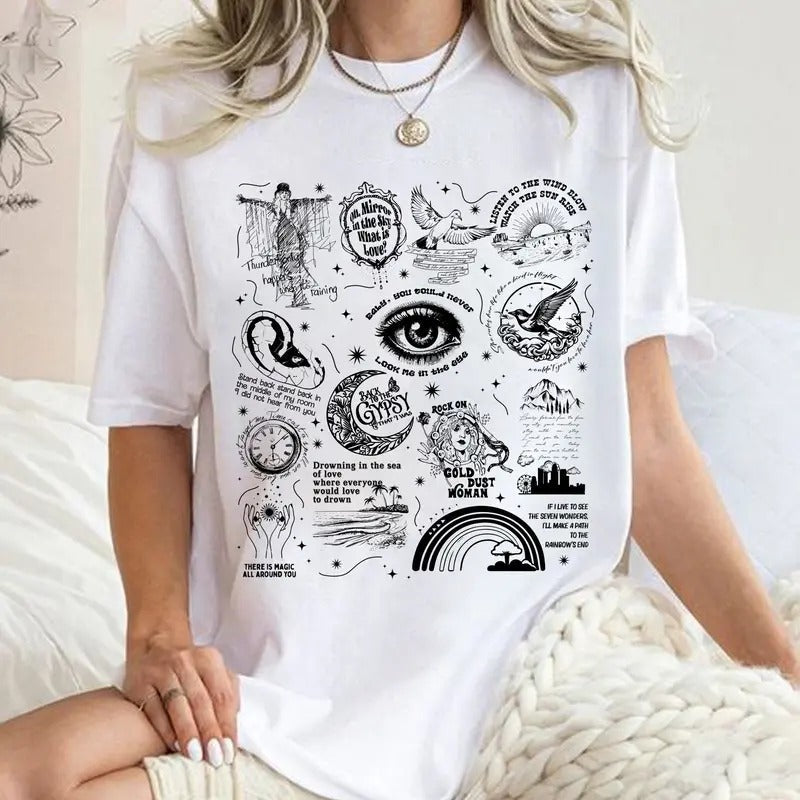 Stevie Nicks Tracklist Updated - Adult & Kids T-Shirts, Sweatshirts & Hoodies apparel design preview 1