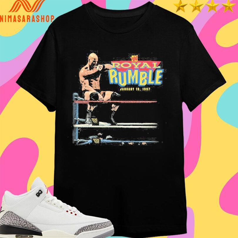Stone Cold Steve Austin Royal Rumble January 19 1997 - Adult & Kids T-Shirts, Sweatshirts & Hoodies apparel design preview 1