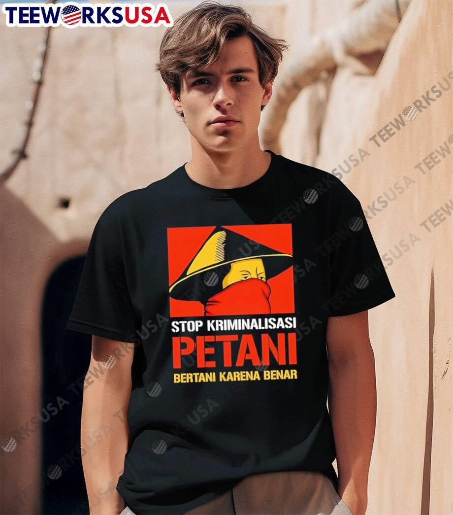Stop Kriminalisasi, Bertani Karena Benar - Adult & Kids T-Shirts, Sweatshirts & Hoodies apparel design preview 1