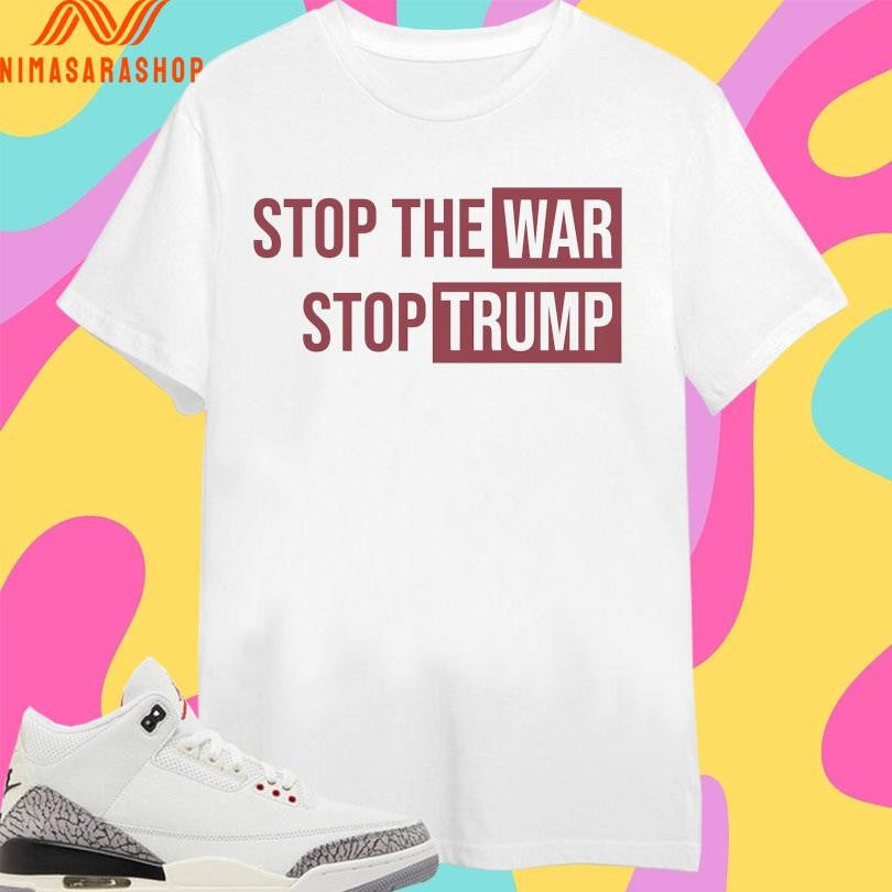 Stop The War Trump No With Iran - Adult & Kids T-Shirts, Sweatshirts & Hoodies apparel design preview 1