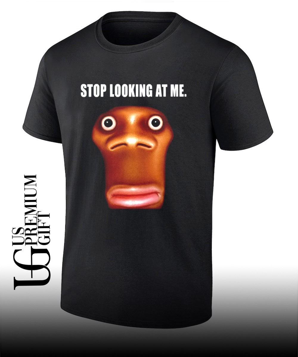 Stop looking at me funny face staring - Adult & Kids T-Shirts, Sweatshirts & Hoodies apparel design preview 1