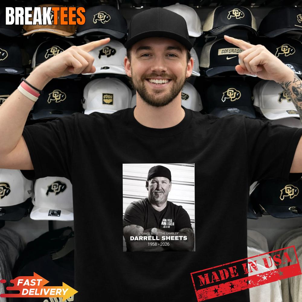 Storage Wars The Gambler Darrell Sheets 1958-2026 - Adult & Kids T-Shirts, Sweatshirts & Hoodies apparel design preview 1