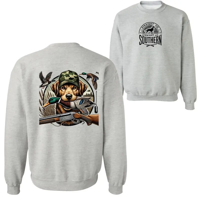Straight Up Southern Duck Hunting DRG Camo Dog Cozy - Adult & Kids T-Shirts, Sweatshirts & Hoodies apparel design preview 1