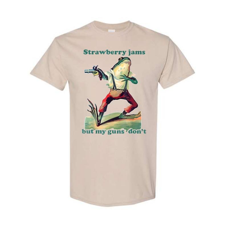 Strawberry Jams But My Don' Funny Lover Frog - Adult & Kids T-Shirts, Sweatshirts & Hoodies apparel design preview 1