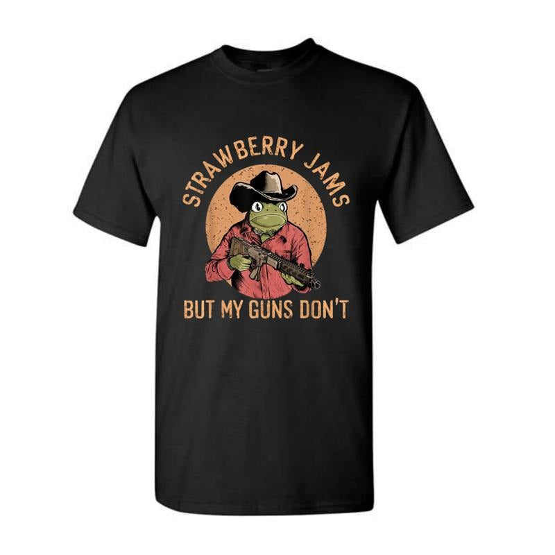 Strawberry Jams But My Glock Don' Trending - Adult & Kids T-Shirts, Sweatshirts & Hoodies apparel design preview 1