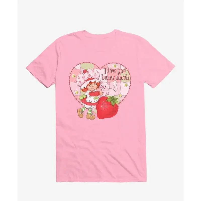 Strawberry Shortcake Custard I Love You Berry Much - Adult & Kids T-Shirts, Sweatshirts & Hoodies apparel design preview 1