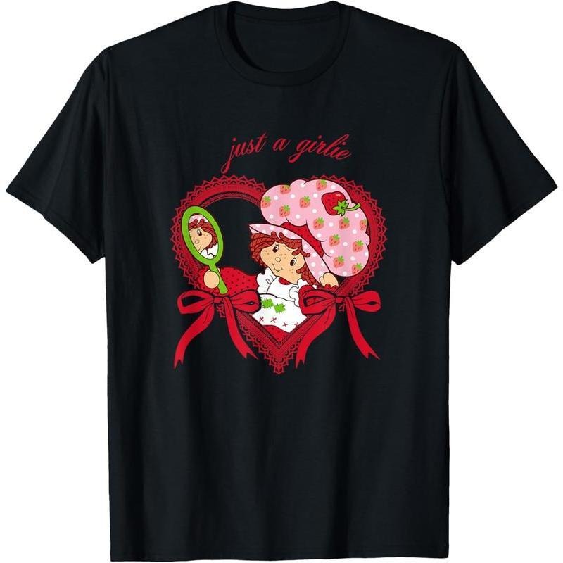 Strawberry Shortcake Just Girlie Hearts Bows - Adult & Kids T-Shirts, Sweatshirts & Hoodies apparel design preview 1