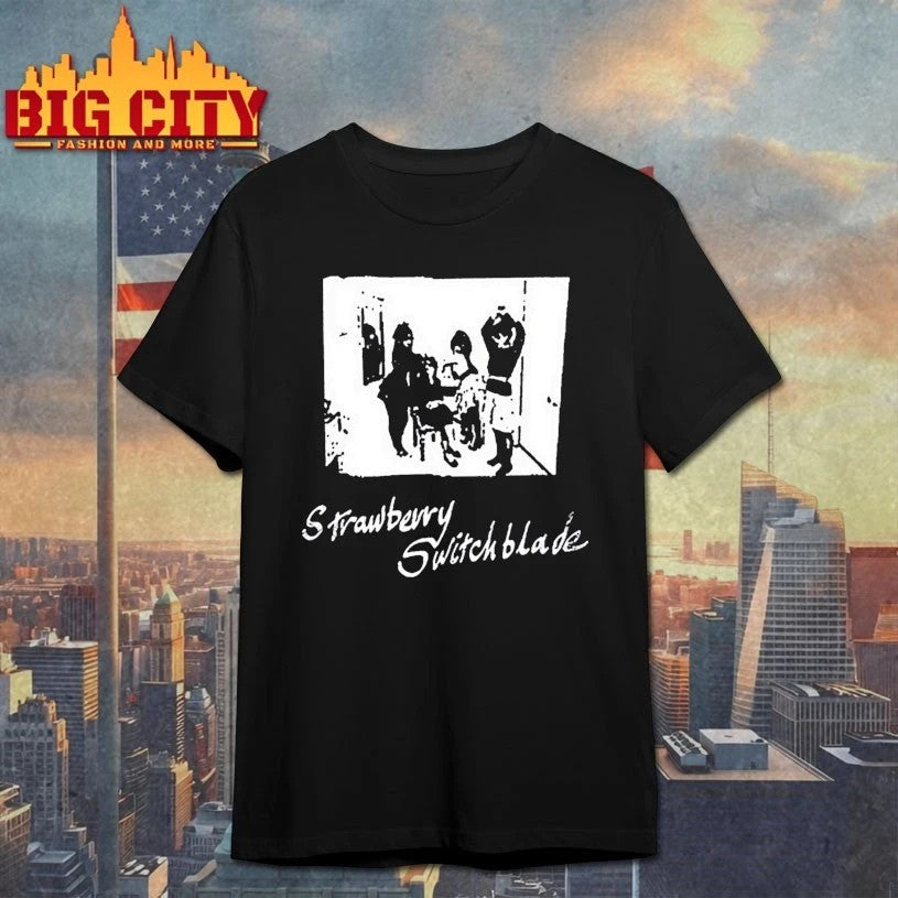 Strawberry Switchblade 1982 4 Piece Posing - Adult & Kids T-Shirts, Sweatshirts & Hoodies apparel design preview 1