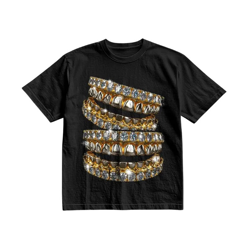 Street Diamond Jewelry Braces Cotton Vintage Y2k - Adult & Kids T-Shirts, Sweatshirts & Hoodies apparel design preview 1