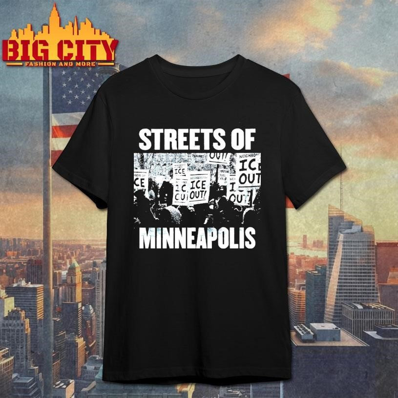 Streets of Minneapolis Bruce Springsteen - Adult & Kids T-Shirts, Sweatshirts & Hoodies apparel design preview 1