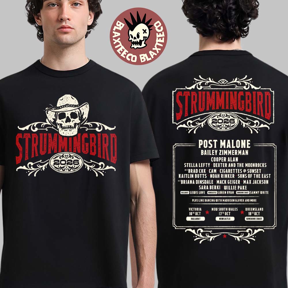 Strummingbird 2026 Festival Exclusive Merch In - Adult & Kids T-Shirts, Sweatshirts & Hoodies apparel design preview 1