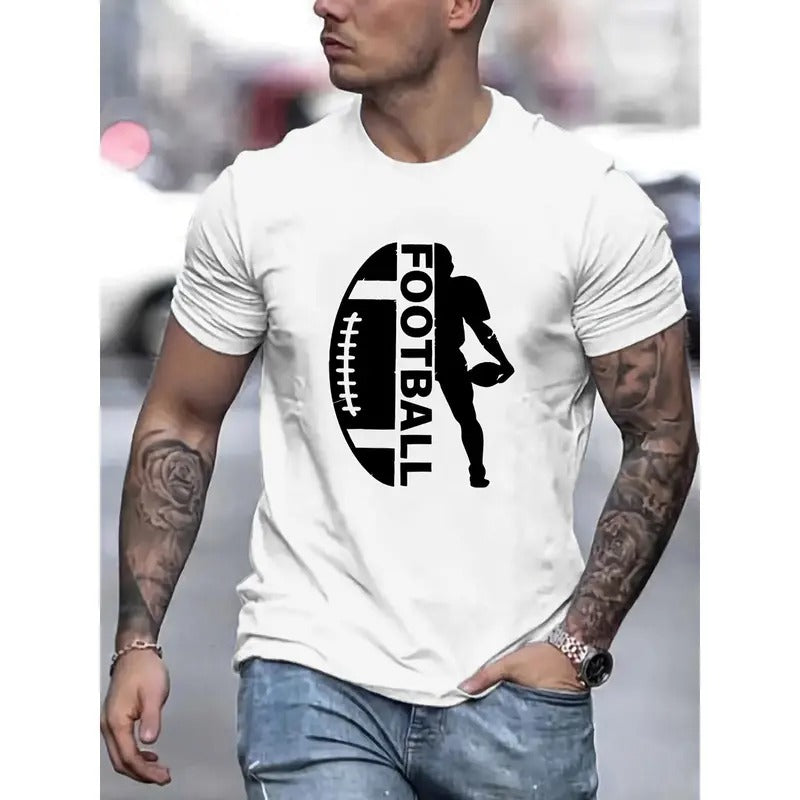 Football Frenzy Print Breathable Soft Casual Short - Adult & Kids T-Shirts, Sweatshirts & Hoodies apparel design preview 1