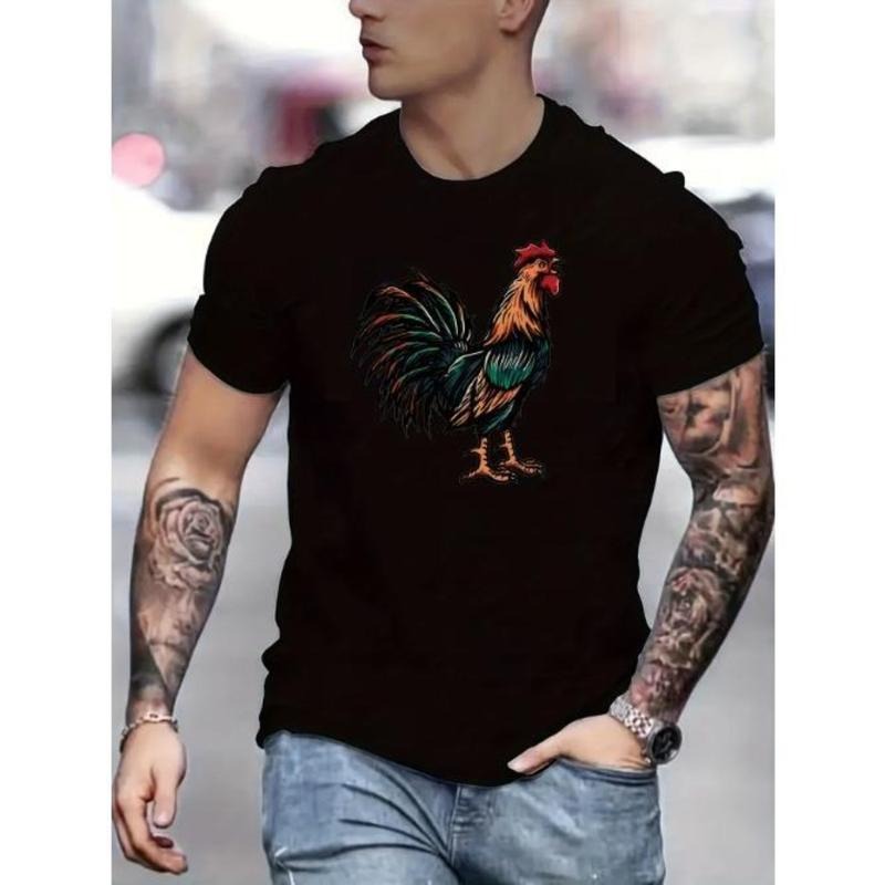 Rooster Print Breathable Short Sleeve Casual Perfect - Adult & Kids T-Shirts, Sweatshirts & Hoodies apparel design preview 1