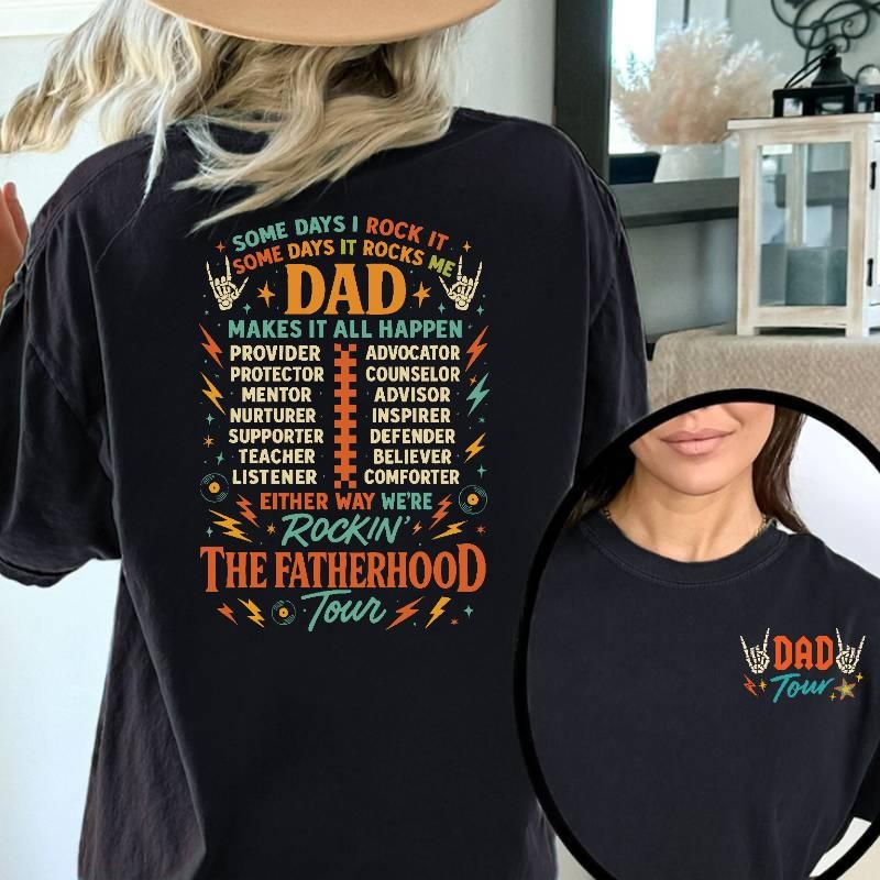 Fathers: Make Statement Dynamic Energetic Print - Adult & Kids T-Shirts, Sweatshirts & Hoodies apparel design preview 1