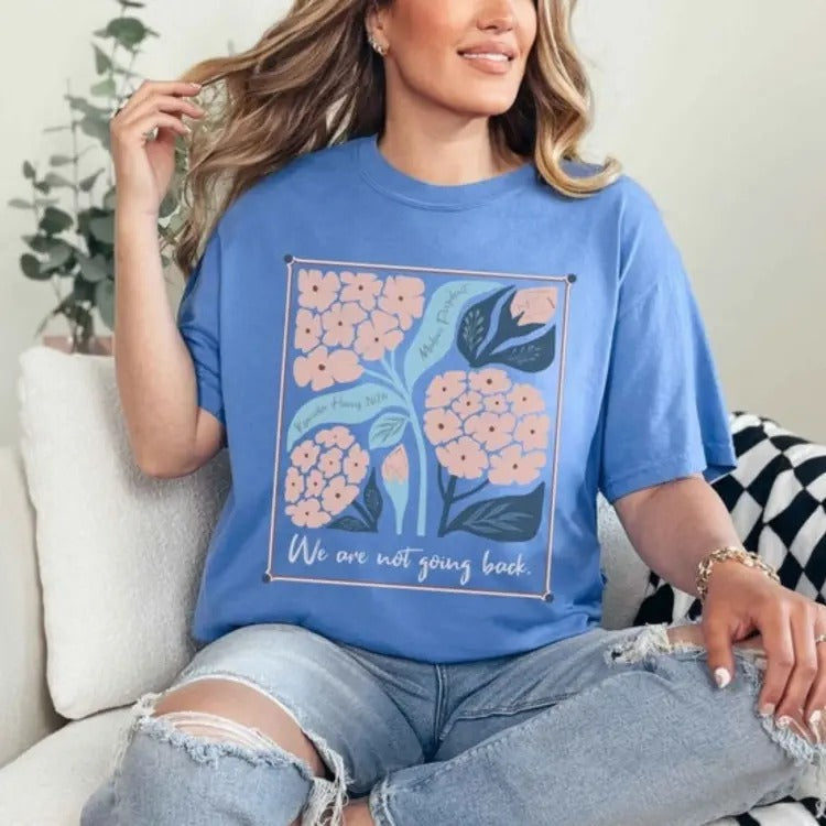 Subtle Kamala Abstract Understated Modern Hydrangea - Adult & Kids T-Shirts, Sweatshirts & Hoodies apparel design preview 1