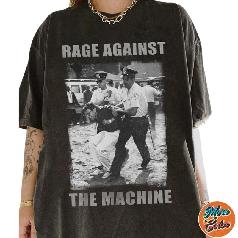 Subtle Resist Rage Against Machine Cotton Crew Neck - Adult & Kids T-Shirts, Sweatshirts & Hoodies apparel design preview 1