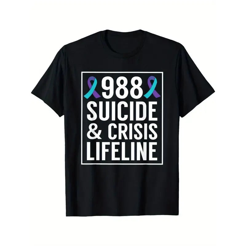 Suicide Awareness 988 Prevention Made USA - Adult & Kids T-Shirts, Sweatshirts & Hoodies apparel design preview 1