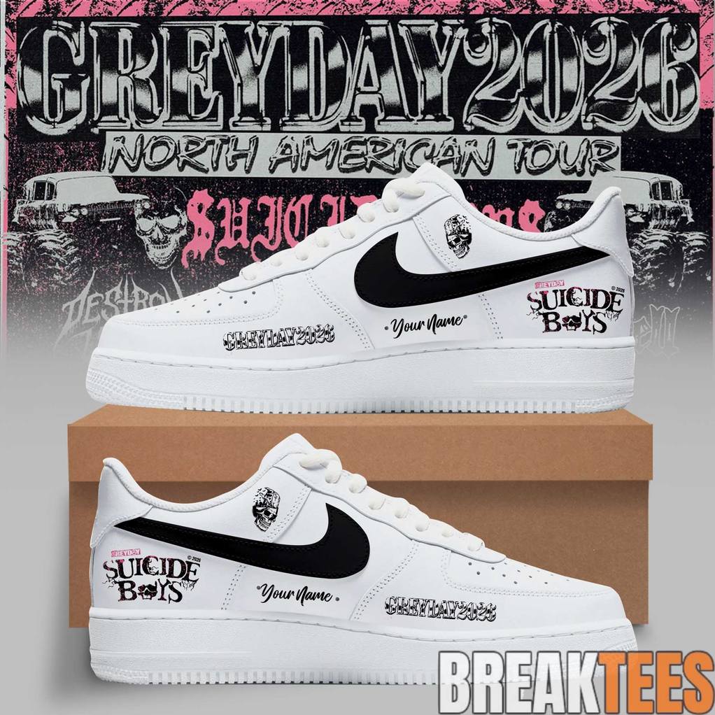 Suicideboys G59 Grey Day 2026 Custom Air Force 1 - Adult & Kids T-Shirts, Sweatshirts & Hoodies apparel design preview 1