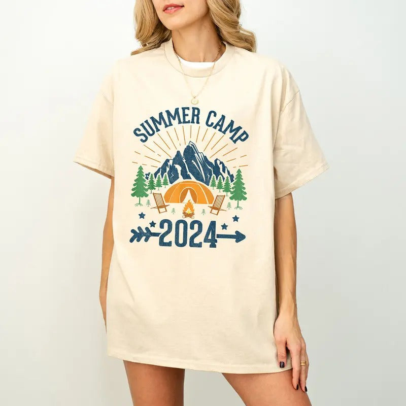 Summer Camp 2024 - Adult & Kids T-Shirts, Sweatshirts & Hoodies apparel design preview 1